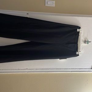 black wide leg dress pants